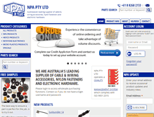 Tablet Screenshot of npa.spnet.com.au